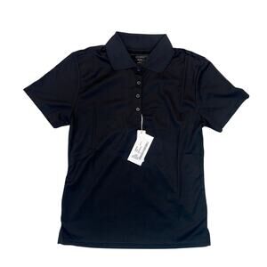 NWT Womens Collared Button Polo Shirt Sz XS Waitress Service Industry Breathable